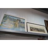 A framed print entitled "Spring"; together with a