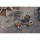 Four tow ropes and two heavy duty towing chains