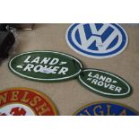 Two reproduction Landrover plaques (172)