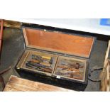 A Carpenter's tool chest and contents