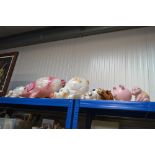 Seven pig ornaments