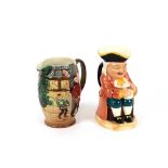 A Beswick "Merry Wives of Windsor" jug; and a musical Toby jug, (2)