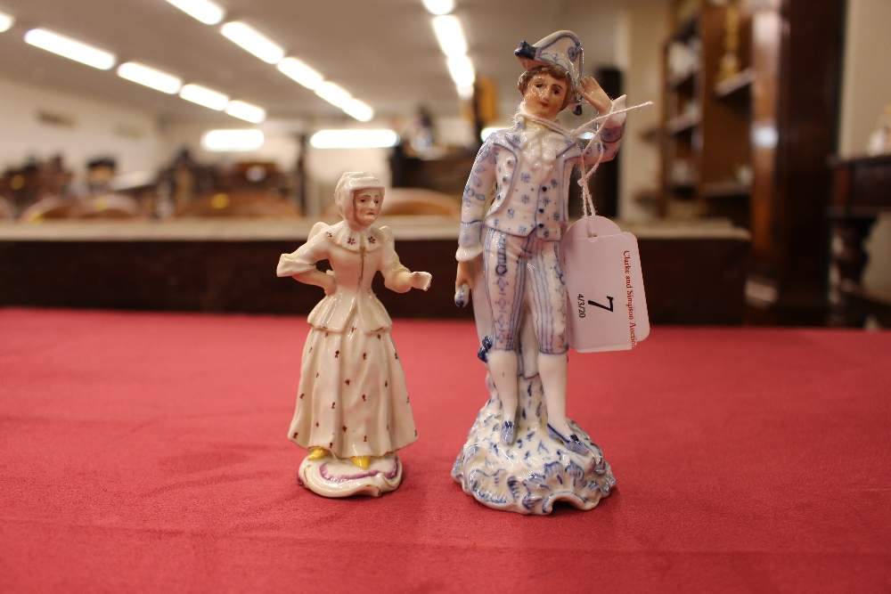 A collection of eleven English and Continental porcelain figures, some AF - Image 4 of 13