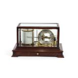 A Short & Mason Barograph, contained in an oak fitted case with chart drawer and charts, 36.5cm