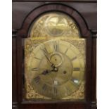 A George III mahogany long case clock, by John Matheny Shaston, (Shaftesbury), brass spandril dial
