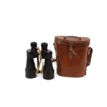 NIL Bino Prism NO.5 Model V x7 binoculars, 1944, Nottingham Instrument Ltd., cased