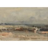 John Burman born 1936, Brecks, Norfolk, signed oil on board, 25cm x 33cm