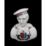 A collection of various Ipswich related souvenir crested china items, to include a Carlton HMS