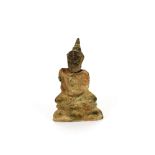 An Antique figure of Buddha, AF, 15cm