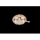 A George III silver strainer, London 1812