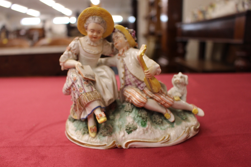 A collection of eleven English and Continental porcelain figures, some AF - Image 12 of 13