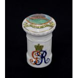 A collection of forty various crested china post boxes, various sizes and makes