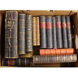 A quantity of various Antiquarian leather bound books, to include Waverley novels, Loudon's