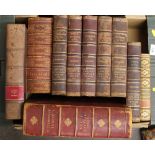 A large quantity of Antiquarian leather bound books, including R.J. Minney, Clive Lydekker The Royal