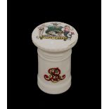 A collection of forty crested china post boxes, various sizes and makes