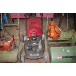 A Mountfield petrol lawn mower