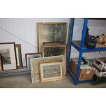 A quantity of various pictures and prints