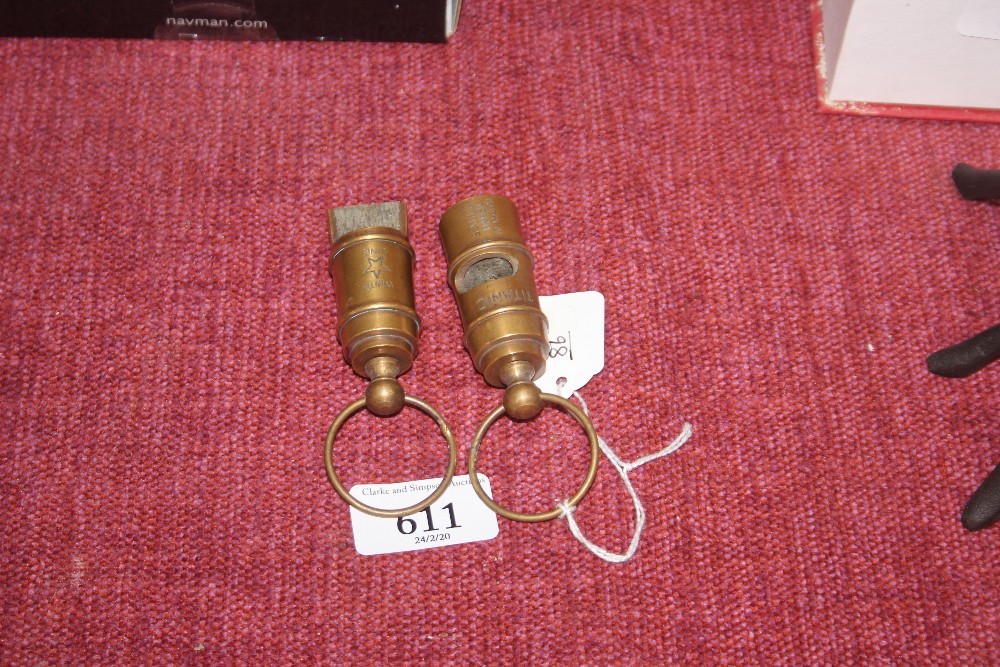 Two reproduction Titanic whistles (86)