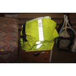 A box of high vis clothing