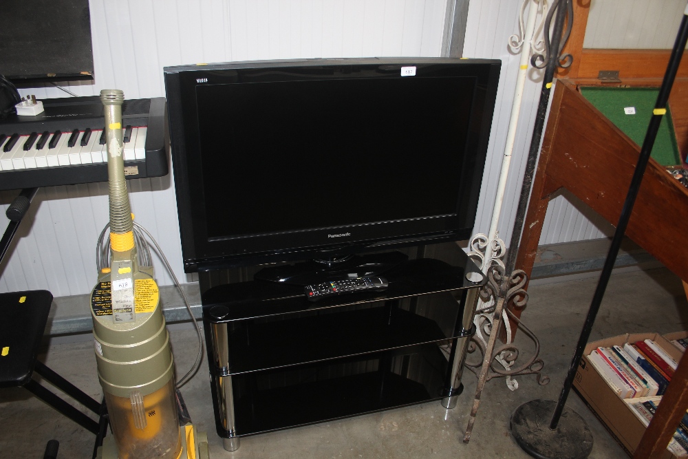 A Panasonic Viera flatscreen television with remot