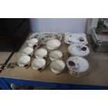 A quantity of floral decorated tea ware etc.