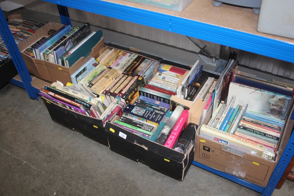 Four boxes of various books