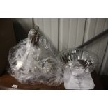 An as new Laura Ashley crystal glass pendant light