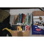 A box of various books - mostly relating to railwa