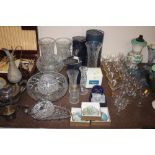 A quantity of various glassware to include Stuart