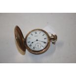 A Waltham gold plated Hunter pocket watch