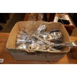 A quantity of plated Kings patterned flatware and