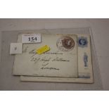 Queen Victorian 1890 Jubilee envelope with inset c