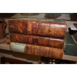 Three volumes of The History of Essex, leather bou