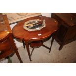 An Edwardian mahogany and inlaid occasional table