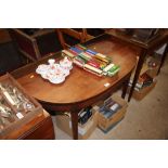 A 19th Century mahogany D end table