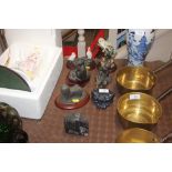 Seven various decorative ornaments