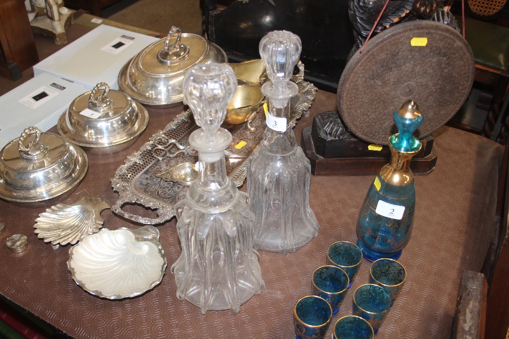 Two 19th Century glass decanters