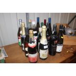 Sixteen bottles of various wine, port etc.