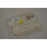 Queen Victoria 1890 Jubilee envelope with inset ca