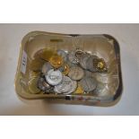 A tray of mixed medals and tokens