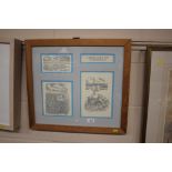 Three various framed prints entitled "Variations i