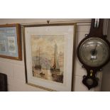 C Maxwell, 19th century school watercolour study d