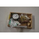 A 9ct gold cased ladies wrist watch; a silver case