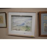 Jacqueline Kesses, pencil signed watercolour lands