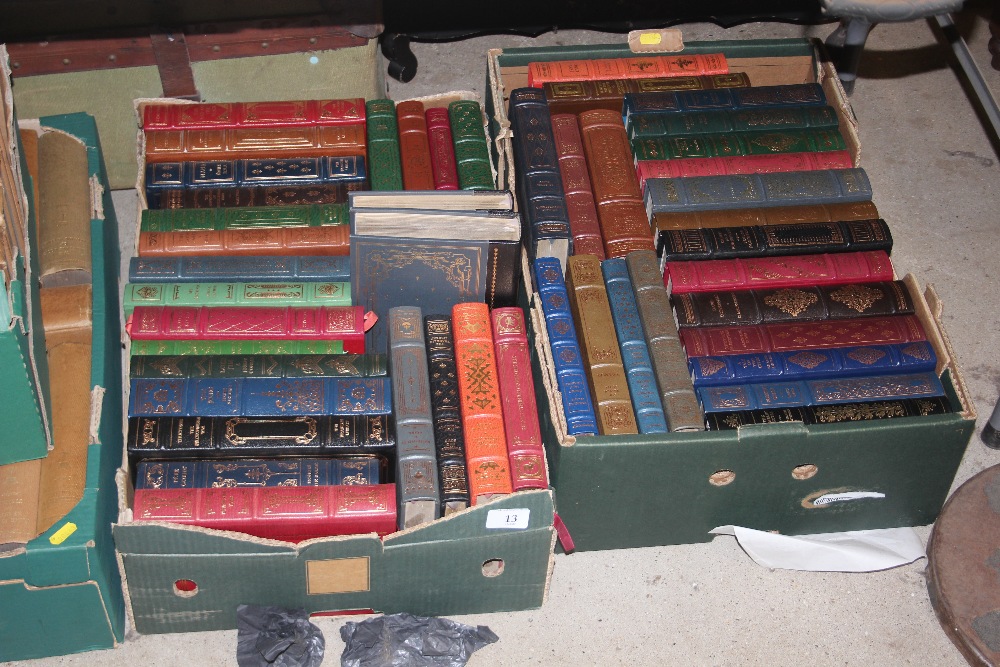 A collection of Franklin Library books