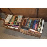 Two boxes of books