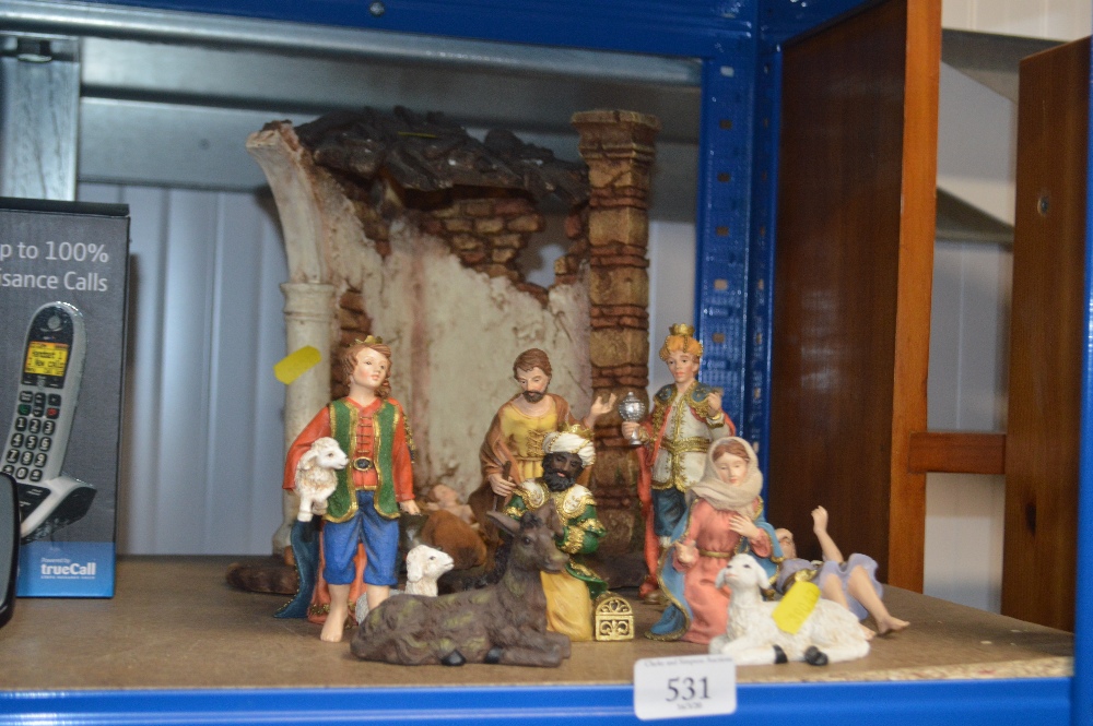 A nativity set