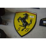 A reproduction Ferrari plaque (174)