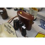 A pair of Carl Zeiss binoculars 10 x 50 in fitted