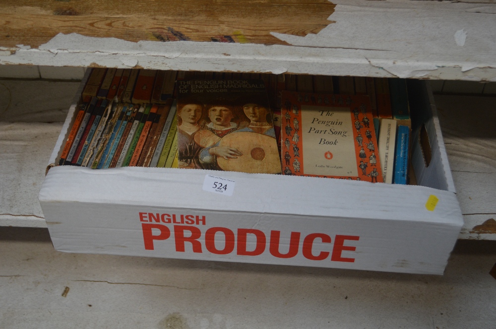 A box of mainly Penguin books